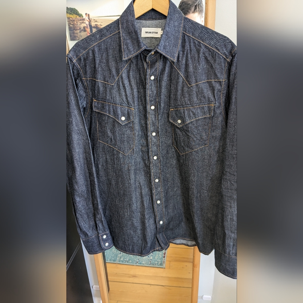 Nihon Menpu selvedge Western snap shirt